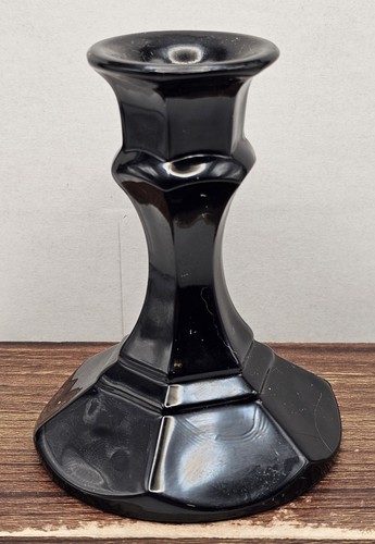 VTG SINGLE BLACK AMETHYST CANDLE HOLDER - Picture 2 of 6