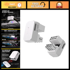 8-Pin PCIe GPU Power Adapter - 180  Angled Connector, Aluminum Design, 2 Pack