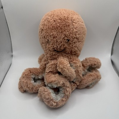 Jellycat Odell Octopus 6  Plush Stuffed Animal Pink Ocean Retired Rare Small