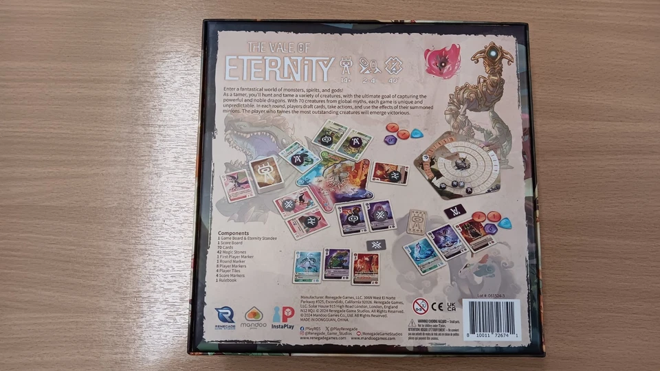 Vale of Eternity Board Game + Artifacts Expansion, Used, Excellent Condition - Image 4 of 4