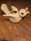 Vintage Baby Bird Planter Made USA Open Mouth Beak Ceramic Shawnee Pottery
