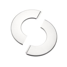 4pcs Wall Split Flange Stainless Steel Round Escutcheon Plate