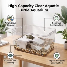 Tank Transparent Large Capacity Aquarium With Stable BWVV