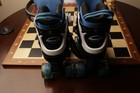 Mammy Gol Adjustable Roller Skates Black Blue Lighted Wheels Youth Med (13-3) — photo 4