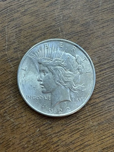 1922 Peace Dollar $1 Silver Coin Business Strike 0.9 Fineness