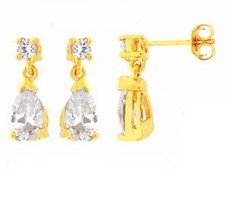 Bo Oreilles Pendant Diamant Cz