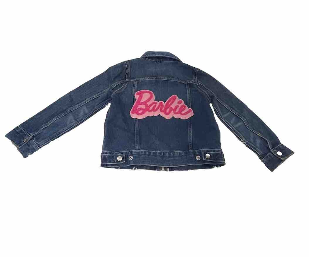 Girls Wrangler Barbie Theme Jean Jacket Size Medium NEW with