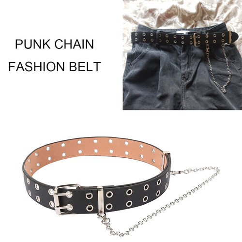 leather chain belt