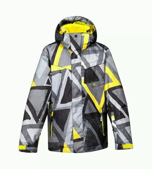 Tierra debajo Paciencia NWT Men&#039;s Quiksilver Yellow / Grey Snow Jacket XL | eBay