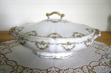 Vintage Syracuse China O.P.CO. WARDELL Oval Casserole Bowl w/Lid ~