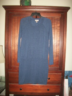 Ann Taylor Loft blue drop waist dress size S | eBay