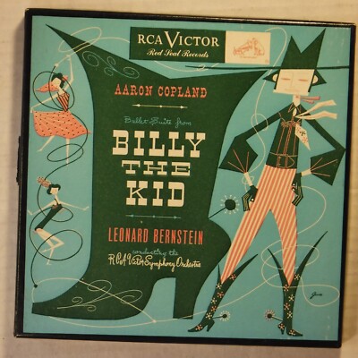 LEONARD BERNSTEIN / BILLY THE KID / RCA WDM 1333 /3 X 45 RPM BOX SET / RED VINYL