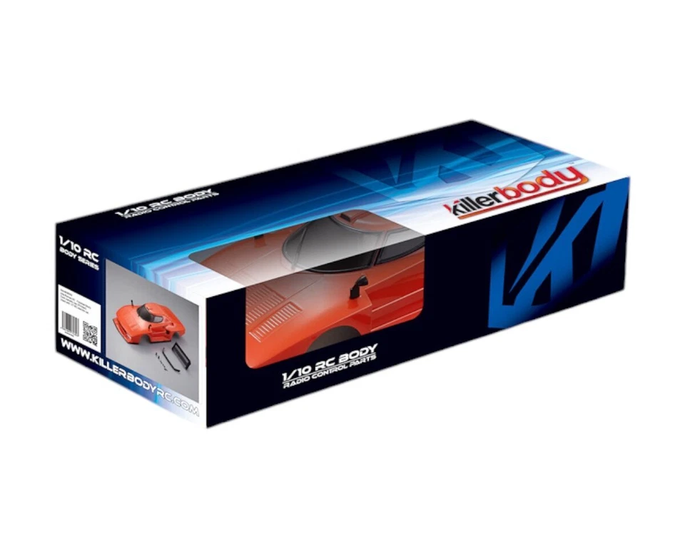 Killerbody Lancia Stratos 1977 Karosserie orange 195mm RTU KB48310  - Bild 2 von 2