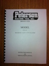 Peterson Model Pax-5000 Magnetic Crack Detection Machine Manual