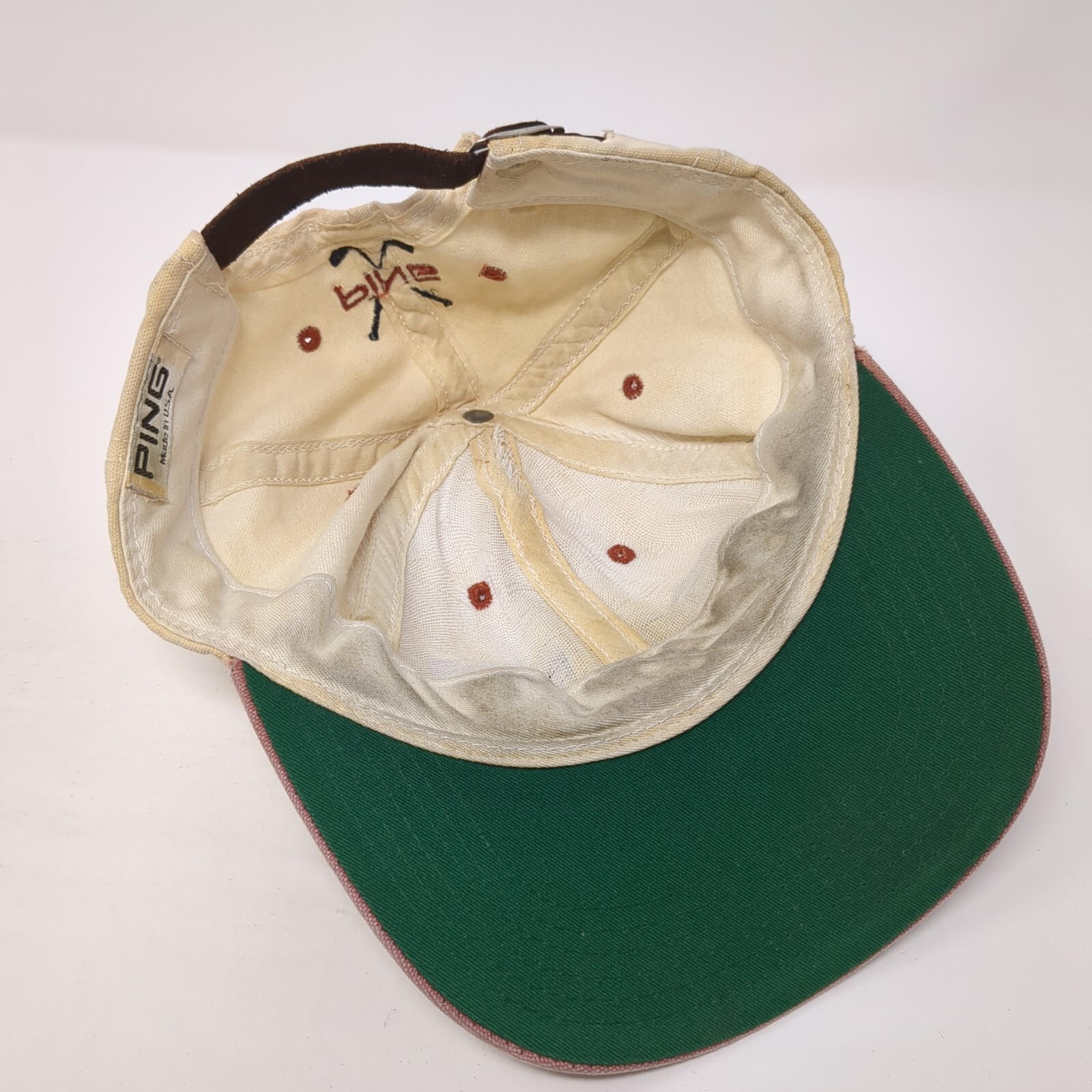 PING Baseball Cap Beige One Size Adjustable Embro… - image 6