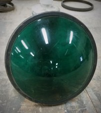 Vintage Green Stage Lighting Glass Lenses.10 in Lot. 7 1/2"