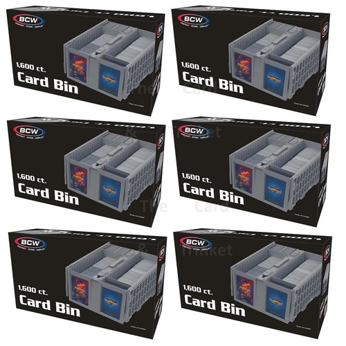 Estuche 6x BCW 1600ct Caja de Almacenamiento de Tarjetas Coleccionables Gris Plástico 1-CBB-1600-GRY - Imagen 1 de 14