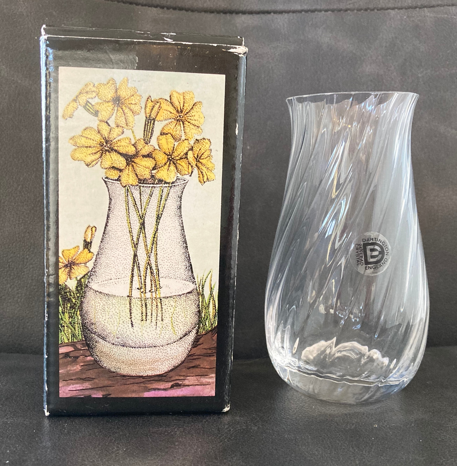 Dartington Crystal FT236 Le Petit Vase (Big) 24 Lead Crystal Bud Vase