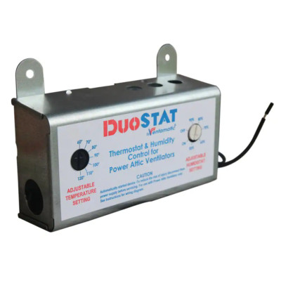 Ventamatic DuoStat Power Attic Vent Thermostat and Humidistat XXDUOSTAT