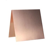 T2 Copper Sheet 2 Pieces Metal Material 99.9 Copper Plates 0.03" x 4" x 4" T...
