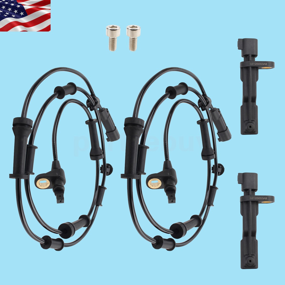 Front Rear ABS Wheel Speed Sensor For Jeep Liberty 2008 2009 2010