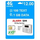 Jolt Mobile At&T Sim Card for Security Alarm System 5G 4G Lte Gsm Home Business