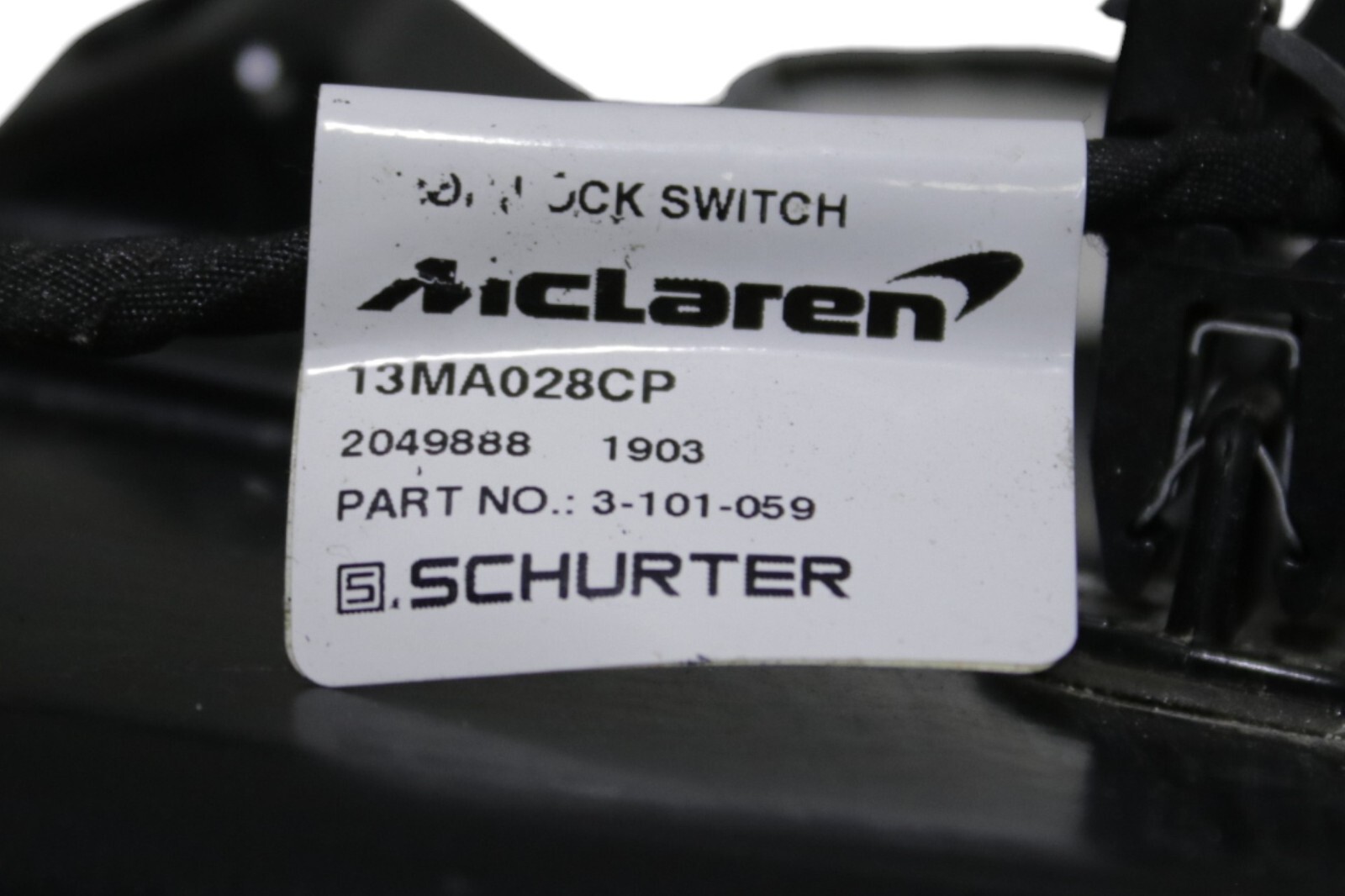 McLaren 600LT Left Driver Door Quarter Panel Backing Cover Trim 2019 2020 OEM