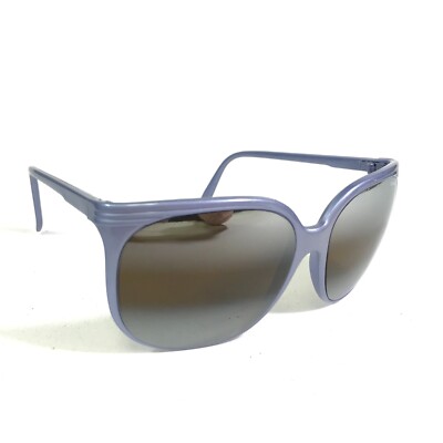 Vintage Cebe Sunglasses Blue Purple Round Frames with Brown  display picture 2