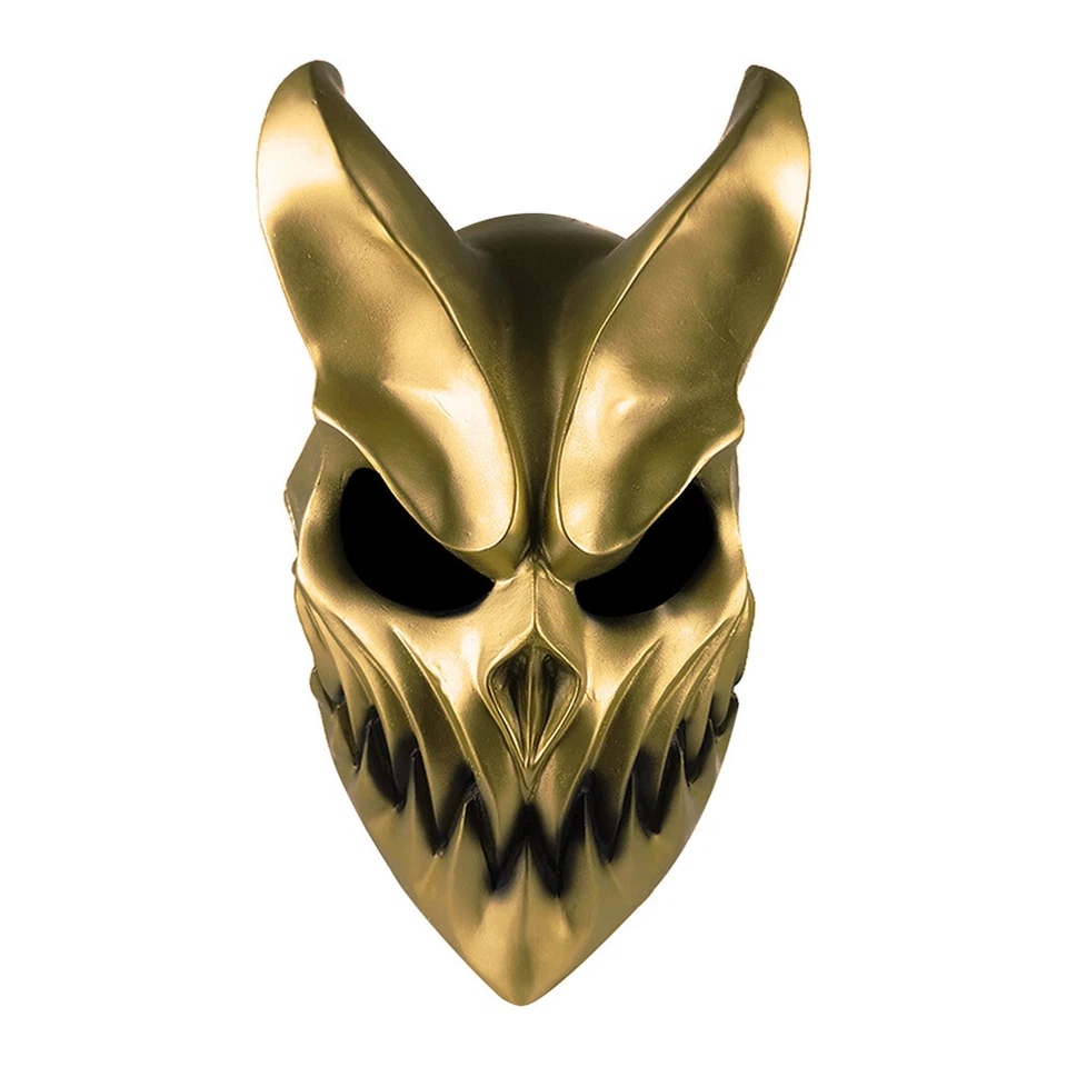 Halloween Demon Latex Mask Slaughter To Prevail Devil Darkness Demolisher Gold - Image 2 of 3