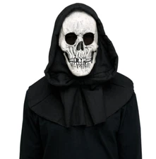 Hooded Reaper Mask with Shroud