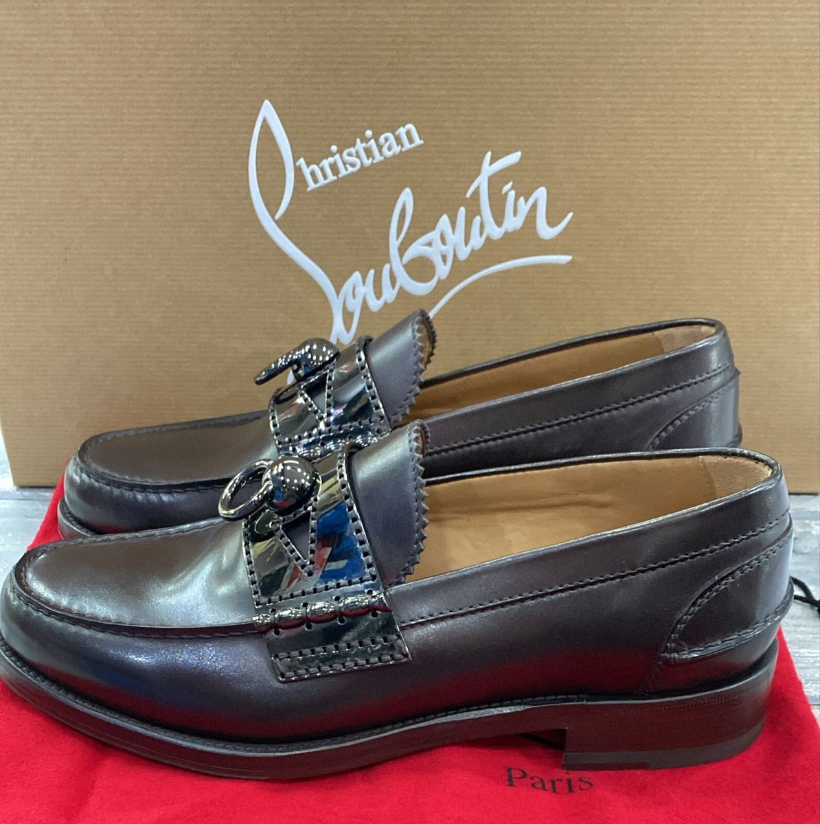 Christian Louboutin Men's Loafers Size EU 39 (Insole 25.5 Cm) ML02