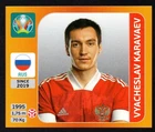 VYACHESLAV KARAVAEV #214 RUS CHROME UEFA EURO 2020 TOURNAMENT EDITION PANINI