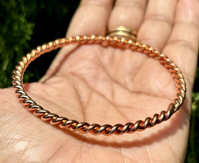 1 Stück Reinkupfer Armreifen, Damen Armband Armreif, Heilarmreifen, 4,1 mm ge...