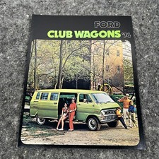 Original 1974 FORD CLUB WAGONS DEALER SALES BROCHURE BOOKLET-8 PAGES