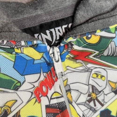 Lego Ninjago Full Zip Hooded Sweatshirt Size 7 Boys Girls Unisex 2012 Legoland - Picture 4 of 12