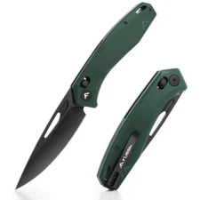 FLISSA Tactical Folding Pocket Knife Axis Lock 3.5" D2 Steel Blade G10 Handle US
