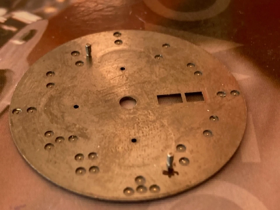 IWC  schaffhausen  pilot  Dial - quadrante- ziffernblatt  37mm For valjoux 7750 Foto 2 de 4