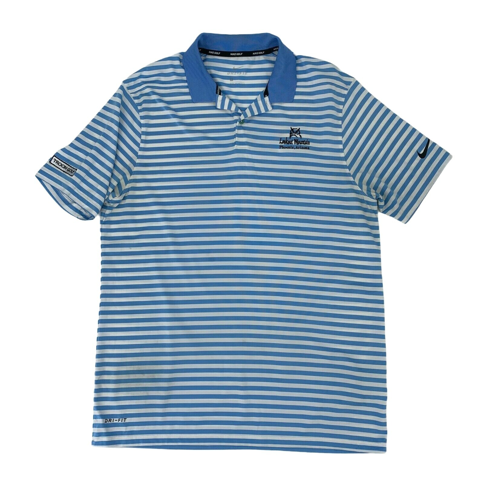 Nike Lookout Mountain Troon Golf Polo Shirt Mens Size… Gem