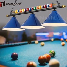 US 3-Light Hanging Pool Table Lights Fixture 47" Billiard Pendant Lamp Fits E26