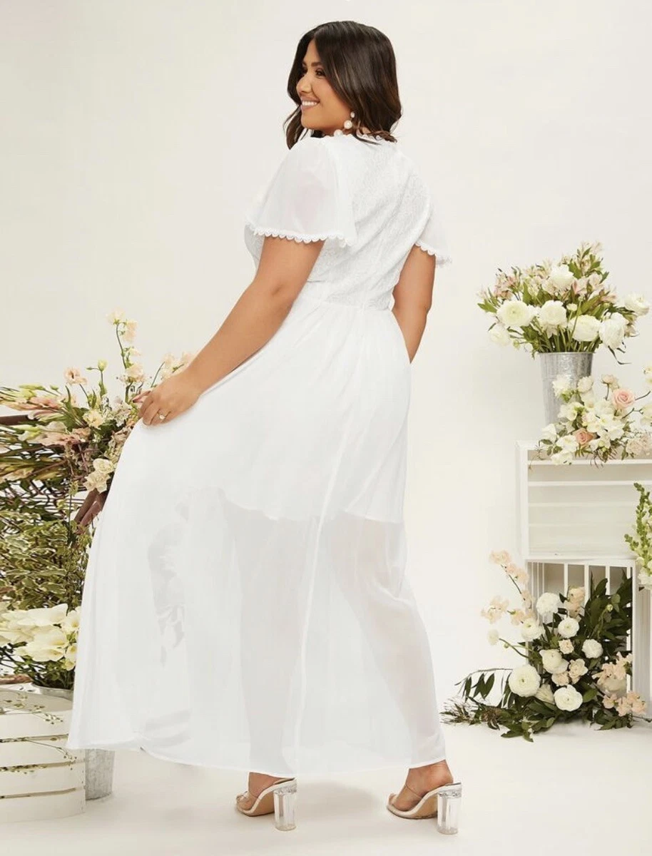 Shein white hotsell maxi dress