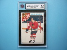 1978/79 O-PEE-CHEE NHL HOCKEY CARD #168 DOUG WILSON ROOKIE RC KSA 8.5 SHARP+ OPC