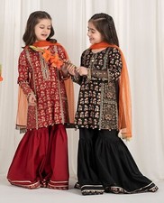 Readymade Girls Kids Sharara Party Wear Indian Pakistani Eid Designer Kids Dress