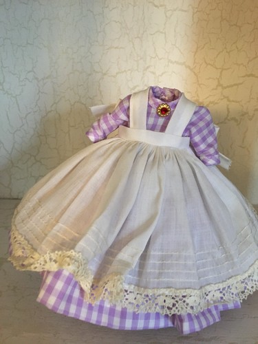 Original Vintage lila Kleid Set für 8" Madame Alexander Puppe