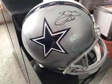 Emmitt Smith Autographed Dallas Cowboys Full-Size Football Helmet COA