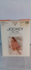 Jockey For Her Sm/Medium Thigh High Nylons Antique White Sandalfoot Style 1992