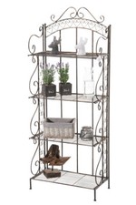 Etagère de rangement Antja en fer forgé  Elément de rangement original et chic