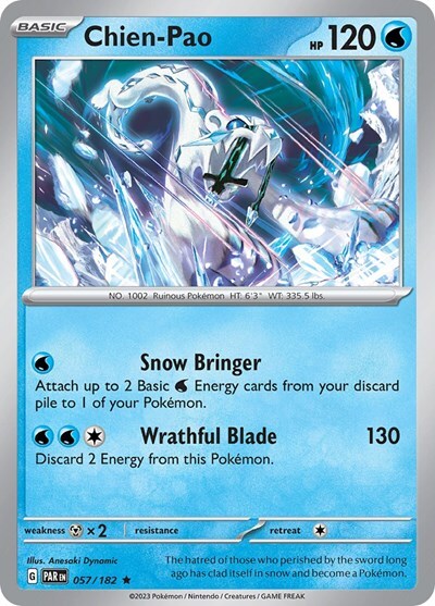 Pokemon Chien-Pao (57/268) Paradox Rift NM HOLO