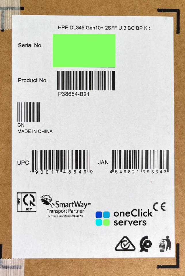 HPE P38654-B21 Proliant DL345 Gen10 Plus 2SFF U.3 BC BP Front/Rear Backplane Kit - Image 3 of 4