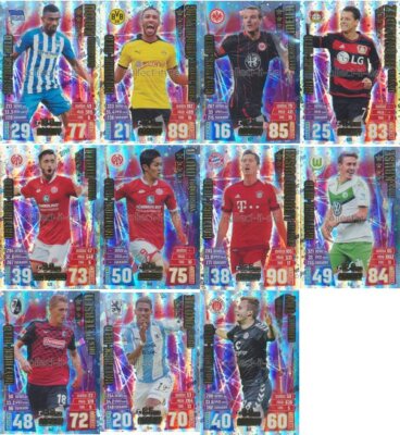 Match Attax EXTRA Bundesliga 15/16 2015 2016, Hattrick Helden 635-645 aussuchen