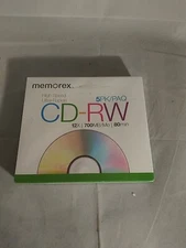 Memorex High Speed CD-RW 5 PACK 12X 700MB 80 MIN Sealed